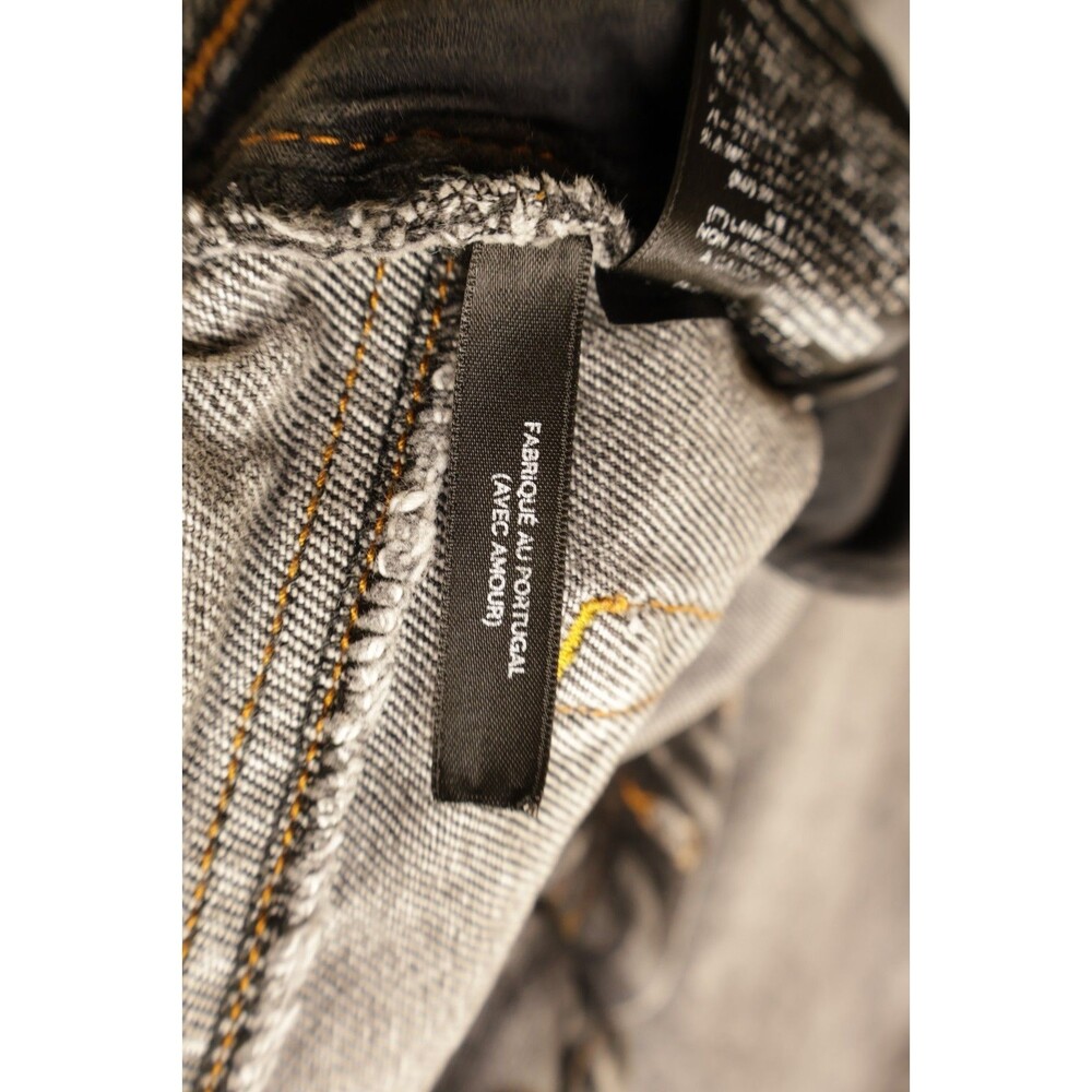 AMI Paris Faded Grey Acid Wash Denim Jeans Mens Size 31 NWOT 100% Cotton Luxury - Picture 9 of 15
